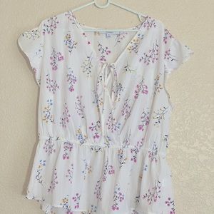 Floral spring blouse